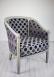 Sillone Chris cabriolet en madera de roble macizo de estilo Louis Philippe