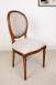 Silla de madera maciza de cerezo de estilo Louiss XVI Emeline