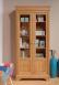 Armario vitrina André de 2 puertas fabricado en madera de roble macizo al estilo Louis Philippe