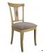 Silla Arthur fabricada en madera de  Roble macizo estilo Louis Philippe Asiento tela aldecco