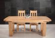 Mesa de comedor rectangular  220x110 fabricada en madera de roble maciza estilo contemporáneo, pieza única 