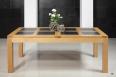 Mathis Solid Oak Contemporary style Rectangular extending Table