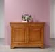 Aparador  Ingrid con 2 puertas fabricado en madera maciza de cerezo al estilo Louis Philippe