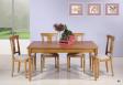 Mesa de comedor rectangular 160*100 fabricada en madera de Roble macizo al estilo Louis Philippe con 2 extensiones de 40cm