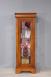 Vitrina de madera maciza de cerezo estilo Louis Philippe de 1 puerta y 1 cajón