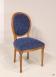 Silla fabricada en madera de roble macizo estilo Louis XV acabado cepillado dorado
