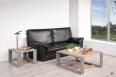 Mesa de centro 90x90 fabricada en madera de roble macizo estilo contemporáneo