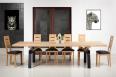 Solid Oak and Iron Contemporary style Dining room Table