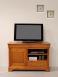 Mueble de tv Marianne fabricado en  madera de cerezo macizo al estilo Louis Philippe 