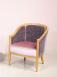 Sillón Cabriolet Paul fabricada de madera de roble macizo Louis Philippe 