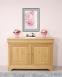 Aparador comedor Mathilde de 2 puertas fabricado en madera de roble macizo en estilo Louis Philippe