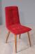 Silla Lise tapizada fabricada en madera de  haya maciza