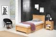 Cama colección naturaleza fabricada en madera de roble macizo estilo contemporáneo 