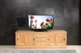 Mueble para TV Jean-Lin en roble macizo de estilo Luis Felipe