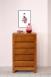 Cómoda Natura con 5 cajones fabricada en madera de cerezo macizo