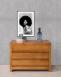 Cómoda de 3 cajones de madera de cerezo de estilo contemporáneo 
