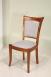 Silla Pauline de madera maciza de cerezo estilo Louis Philippe Tejido Elastron Boston GRIS CLARO