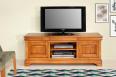 Mueble de TV Nicolas 16/9 de madera maciza de cerezo estilo Louis Philippe Longitud 180 cm