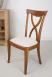 Silla lila de madera maciza de cerezo de estilo Louis Philippe