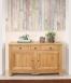 Aparador Oliver de 2 puertas y 3 cajones de roble macizo de estilo Directoire 