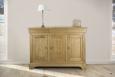Aparador Alix de 3 puertas fabricado en madera de roble macizo al estilo Louis Philippe acabado natural antik