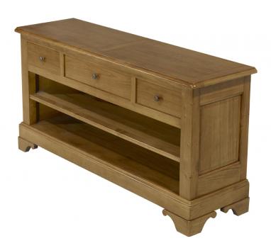 Mueble TV 16/9 Gabriel fabricado en madera de Roble macizo al estilo Louis Philippe