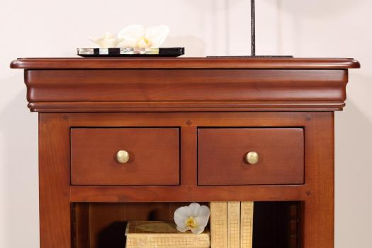 Lola Solid Cherrywood Louis Philippe style Bibus Wardrobe