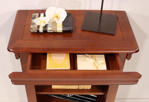 Lola Solid Cherrywood Louis Philippe style Bibus Wardrobe