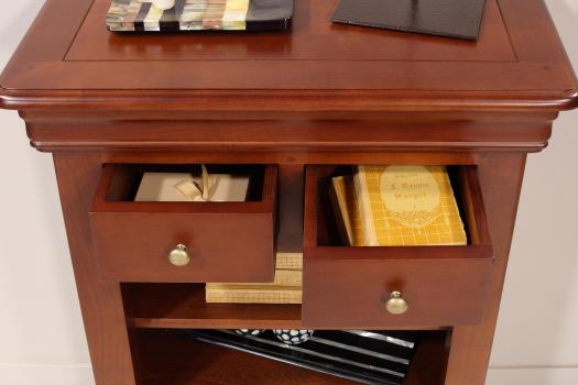 Lola Solid Cherrywood Louis Philippe style Bibus Wardrobe