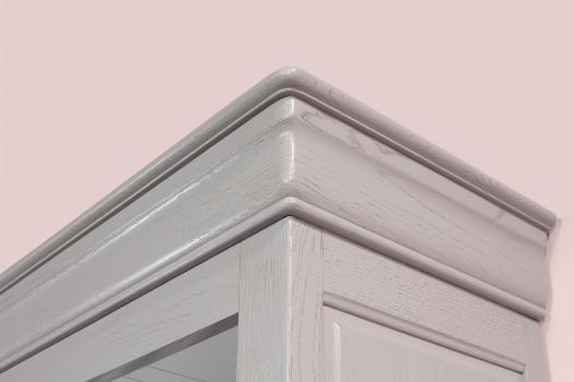 Librería Thiago de Roble macizo de estilo Louis Philippe con 4 estantes