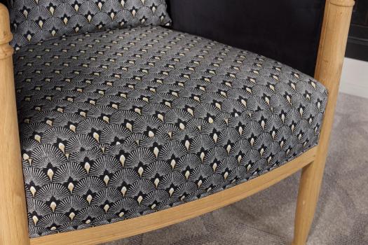 Sillón Paul de roble macizo estilo Louis Philippe Cabriolet AMC Luxury02