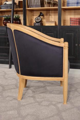 Sillón Paul de roble macizo estilo Louis Philippe Cabriolet AMC Luxury02