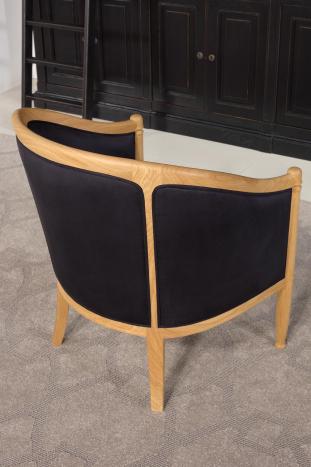 Sillón Paul de roble macizo estilo Louis Philippe Cabriolet AMC Luxury02