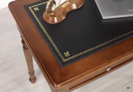 Escritorio con 2 cajones de madera de cerezo en estilo Louis Philippe