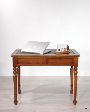 Escritorio con 2 cajones de madera de cerezo en estilo Louis Philippe