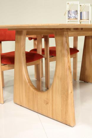 Mesa rectangular Noah 180x100 en roble, Modernidad y encanto del roble natural