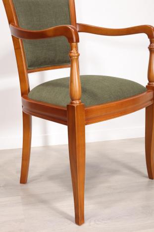 Silló de estilo Louis Philippe madera maciza de cerezo Pauline