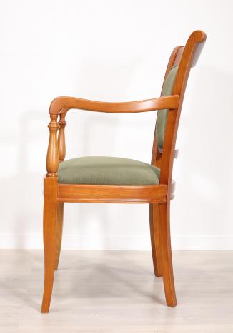 Silló de estilo Louis Philippe madera maciza de cerezo Pauline