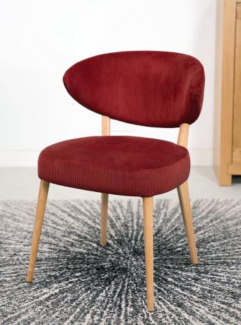 Silla o sillón de mesa Agathe fabricado en fresno macizo