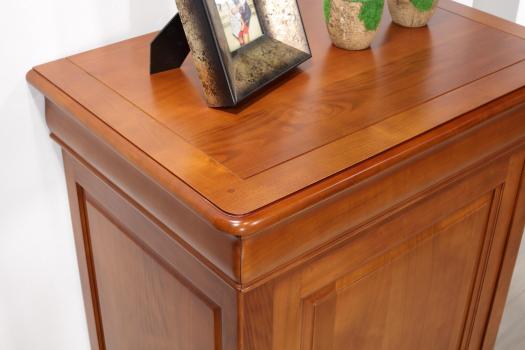 Mueble de almacenaje Fromager de madera maciza de cerezo de estilo Louis Philippe Camille