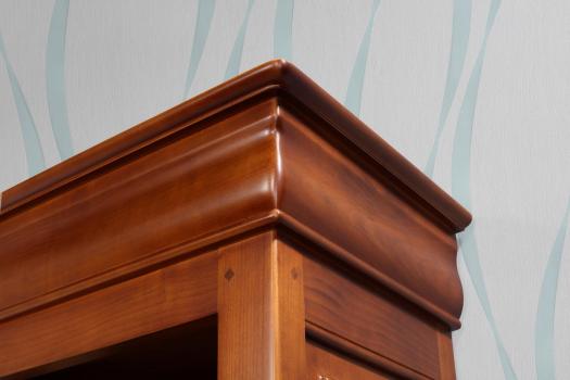 Biblioteca Béatrice – Madera de Cerezo Maciza, Estilo Luis Felipe