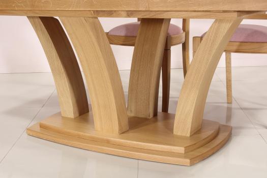 Solid Oak Contemporary style ceramic Dining Table 