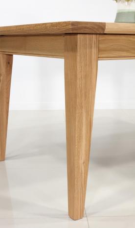 Mesa rectangular Loïc de roble macizo 