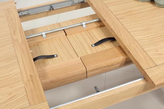 Mesa rectangular Loïc de roble macizo 