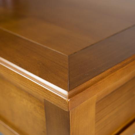 Mesa de centro Laura fabricada en madera de Cerezo macizo estilo Directoire