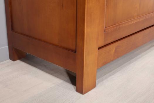 Anne-Laure Aparador de 2 puertas en madera de cerezo de estilo rústico