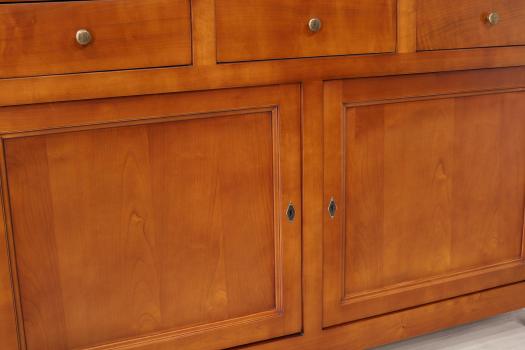 Anne-Laure Aparador de 2 puertas en madera de cerezo de estilo rústico