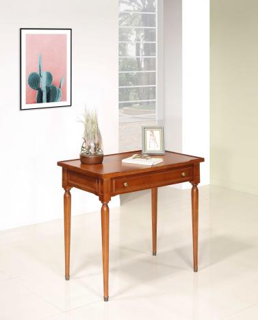 Mesa de escritorio Rose en madera de cerezo de estilo Luis XVI