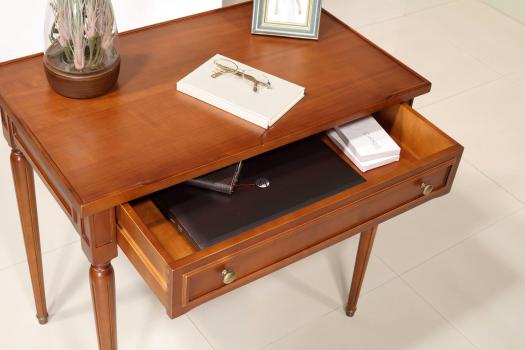 Mesa de escritorio Rose en madera de cerezo de estilo Luis XVI