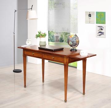 Escritorio Céline de 2 cajones de madera de cerezo estilo Directoire